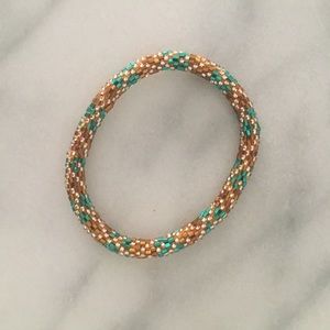 Beaded roll bracelet